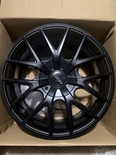 Full Matte Black Universal Wheel Set of 4 17x 7.5 Inch picture