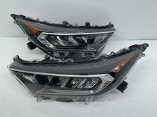 MINT 2019-2021 TOYOTA RAV4 LEFT & RIGHT HEADLIGHT REFLECTOR LED CHROME SET OEM picture