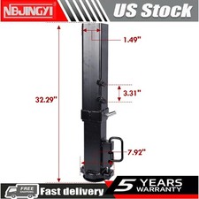 25000 LBS Capacity Square Adjustable Gooseneck Trailer Coupler Fits 2-5/16