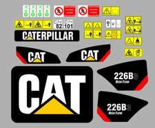 Decals Compatible for Caterpillar 226 B 3 Stickers Complete Kit picture