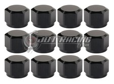 AN10 10AN Flare Cap w/ Internal O-Ring ORB Black Aluminum High Quality (Qty 12) picture