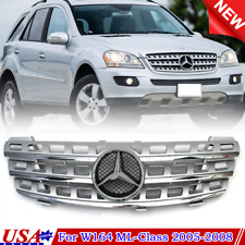 Silver AMG Grille W/ Star For Mercedes 2005-2008 W164 ML320 ML350 ML500 ML550 picture