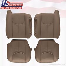 2003 To 06 GMC Sierra 1500 2500 3500 HD Upholstery leather seat cover Tan picture