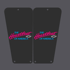 Hearbeat Of America Pink Neon OBS Door Jam Vents Custom 88-98 Chevy/GMC 2 Qty picture