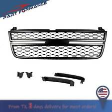 Front Upper Grille Black For 2005-2007 Chevy Silverado 1500 2500HD 3500 Pickup picture