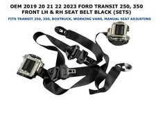 2019 2020 2021 2022 2023 Ford Transit Seat Belt front left right BLACK picture