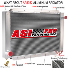 209000 Universal 4 Row AA5052 Aluminum Airboat Radiator 31''W x 21''H ASI picture