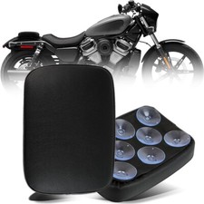 Rectangular Pillion Passenger Pad Seat 8 Suction Cup Pad For Harley Motorcycle picture