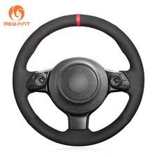 MEWANT Suede Hand Stitched Steering Wheel Cover for Toyota GR86 22-24 86 17-20 picture