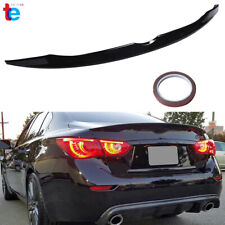 Fit For 2014-2020 Infiniti Q50 Style Trunk Lid Spoiler Wing Painted Glossy Black picture