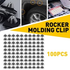 100PCS/Set Fender Flare Clips Rocker Molding Clip for Jeep Chrysler 68172491AA picture