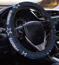 Dallas Cowboys Car Steering Wheel Cover Non-Slip Accessory Protector US Stock picture