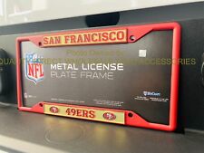 San Francisco 49ers RED Laser License Plate Frame ✅ Licensed NFL Product Gift picture