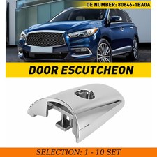 1-10 Chrome Outside Door Handle Lock Cover For Nissan Armada Infiniti Front Left picture