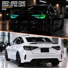RGB LED Animation Tail Lights For 2022-2025 Honda Civic Sedan Rear Lamp Used picture