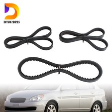 High Quality 3pc V-Belt Set A/C Alternator Steering for 2006-2011 Hyundai Accent picture