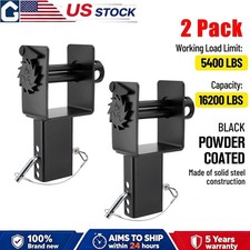 2Pcs Trailer Stake Pocket Winch Steel Utility 16200 lbs Capacity & 5400 Lbs WLL picture