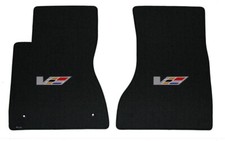 New 2011 - 2014 Cadillac CTS-V Carpet Floor Mats Front Pair with Logo  picture