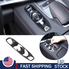 ABS Carbon fiber Center Console Gear Shift Panel trim for Corvette C8 2020-24 US picture