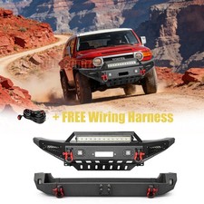 Aaiwa For 2007-2014 Toyota FJ Cruiser Front or Rear Bumper with LED Lights Bar picture