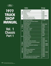 1977 Ford Truck Factory Shop Manual (5-Volume Set) picture
