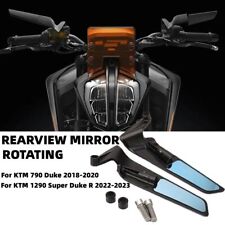 For KTM 790/1290 Duke 2018-2020 Motorcycle Black fixed wing Rear View Mirrors picture
