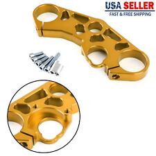Lowering Triple Tree Front Upper Top Clamp Fit For SUZUKI GSXR 600 750 1000 Gold picture