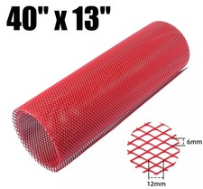 Universal 100x33cm Aluminum Car 6x12mm Diamond Hole Body Grille Net Mesh Grill picture
