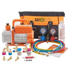 BACOENG R32 AC Vacuum Pump and Gauge Set, 4 CFM HVAC 10.6