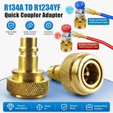 R134A to R1234YF Quick Couplers Kit Adapter Adjustable High & Low Connection picture