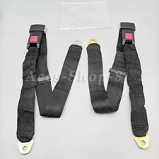 2Pack Universal 2 Point Seat Belt Adjustable Car Safety Belts picture