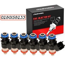 NEW x6 Upgrade Fuel Injectors For 2018 Jeep Wrangler JK 3.6L V6 #0280158233 picture
