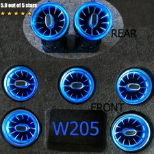 7PCS Air Vent 64 Color LED Ambient Light Fits For Mercedes C-Class W205 GLC X253 picture