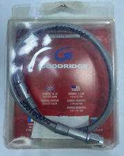 Goodridge Steel Braided Brake Hose Line 17in Clear Coat With Chrome Ends  80317 picture
