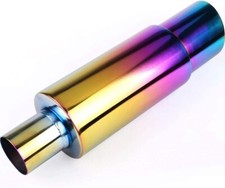 JDM Neo Muffler Stainless Steel Exhaust Burnt Tip picture