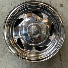 Center Line Classic Modular Wheel 15x7 5x5 Polished Aluminum Vintage picture