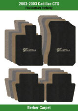 Lloyd Berber Front & Rear Mats for '03 Cadillac CTS w/Black on Tan Cadillac picture