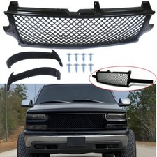 Front Bumper Grille For Silverado 1999-2002 For Tahoe Suburban 00-06 Black picture