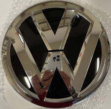 Brand New 6.5 Inch Volkswagen Chrome & Black Raised Sticker Emblem Badge Logo VW picture