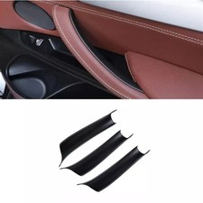 3X Inner Door Handle Cover fit for BMW X5 F15 2014-2018 X6 F16 2015-2018 Black picture