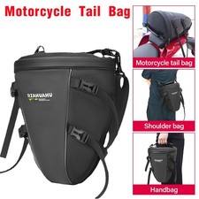 Motorcycle Tail Bag Motorbike Shoulder Bag Rear Rack Bag Handlebag Universal Fit picture
