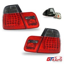 Smoke LED Rear Brake Tail Light Pair for '99-01 BMW E46 325i/330i/323i/328i 4DR picture