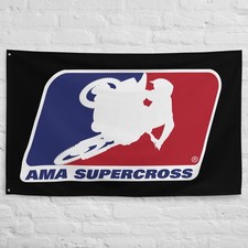 AMA Supercross Flag 3x5 ft Garage Banner Man Cave Wall Decor picture