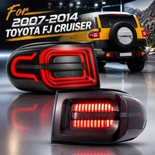 VLAND Smoke LED Tail Lights Fit Toyota FJ Cruiser 2007-2014 Sequential Taillamp picture