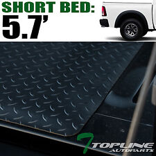 Topline For 2002-2018 Dodge Ram Rambox 5.7 Ft Rubber Truck Bed Mat Liners - Blk picture