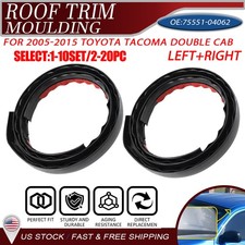 2-20x Roof Drip Molding Weatherstrip Trims For Toyota Tacoma Double CAB 2005-15 picture