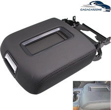 Leather Center Console Armrest Lid Black Fit For 2015-2019 Tahoe Yukon Suburban picture