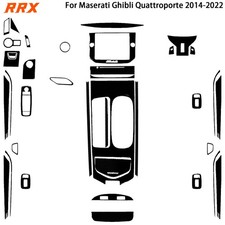 43x Glossy Piano Black Full Interior Trim Kits For Maserati Ghibli Quattroporte picture