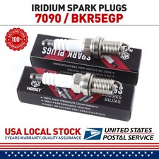 2 Pcs New For NGK Iridium Power Spark Plugs #BKR5EGP #7090 OEM Replacement picture