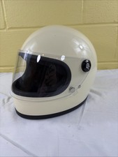 Biltwell Gringo S Motorcycle Full Face Helmet Off White Cream Size Small DOT picture